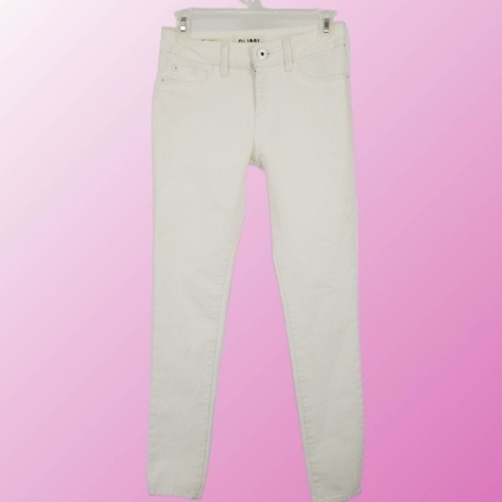 DL1961 Florence InstaSculpt skinny jeans milk white size 24
